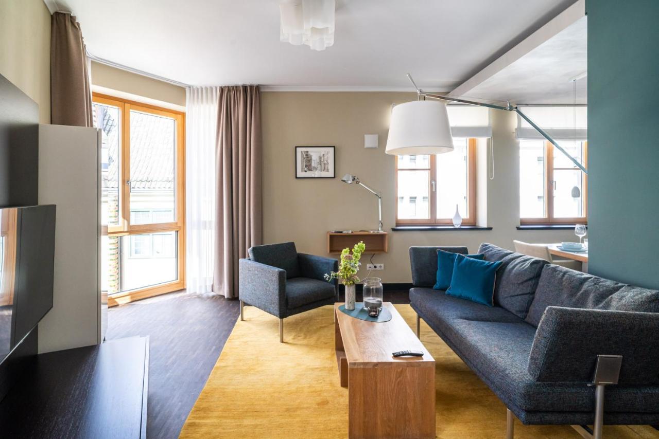 The Green Rostock Apartment Hotel Bagian luar foto