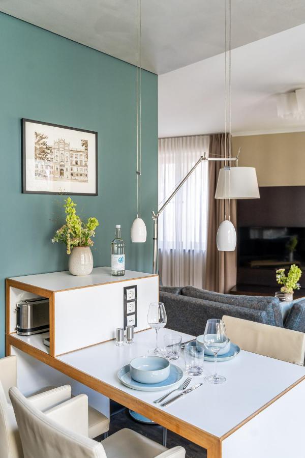 The Green Rostock Apartment Hotel Bagian luar foto