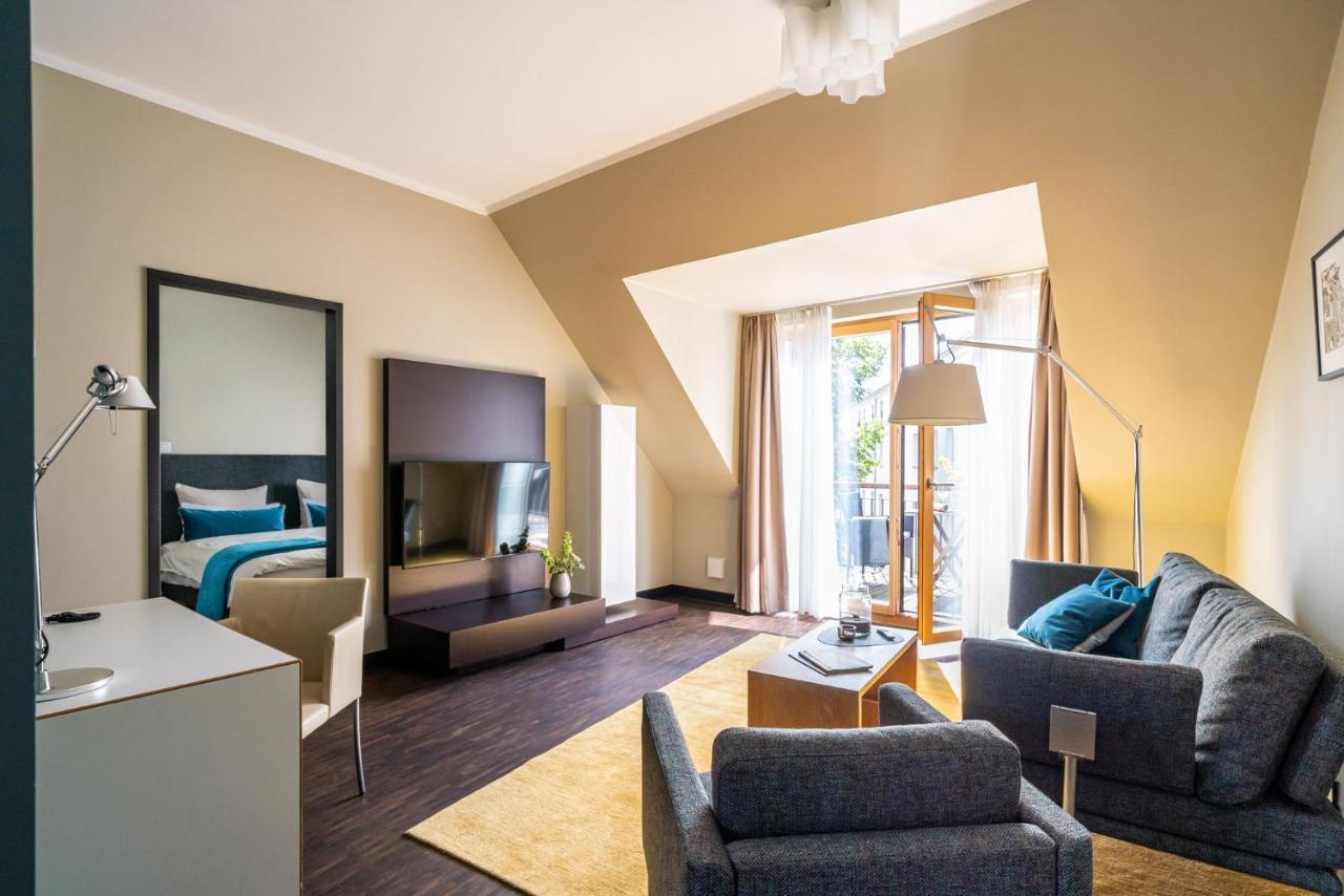 The Green Rostock Apartment Hotel Bagian luar foto
