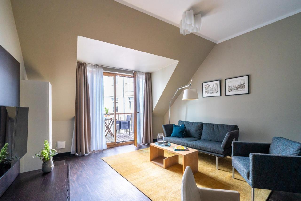 The Green Rostock Apartment Hotel Bagian luar foto